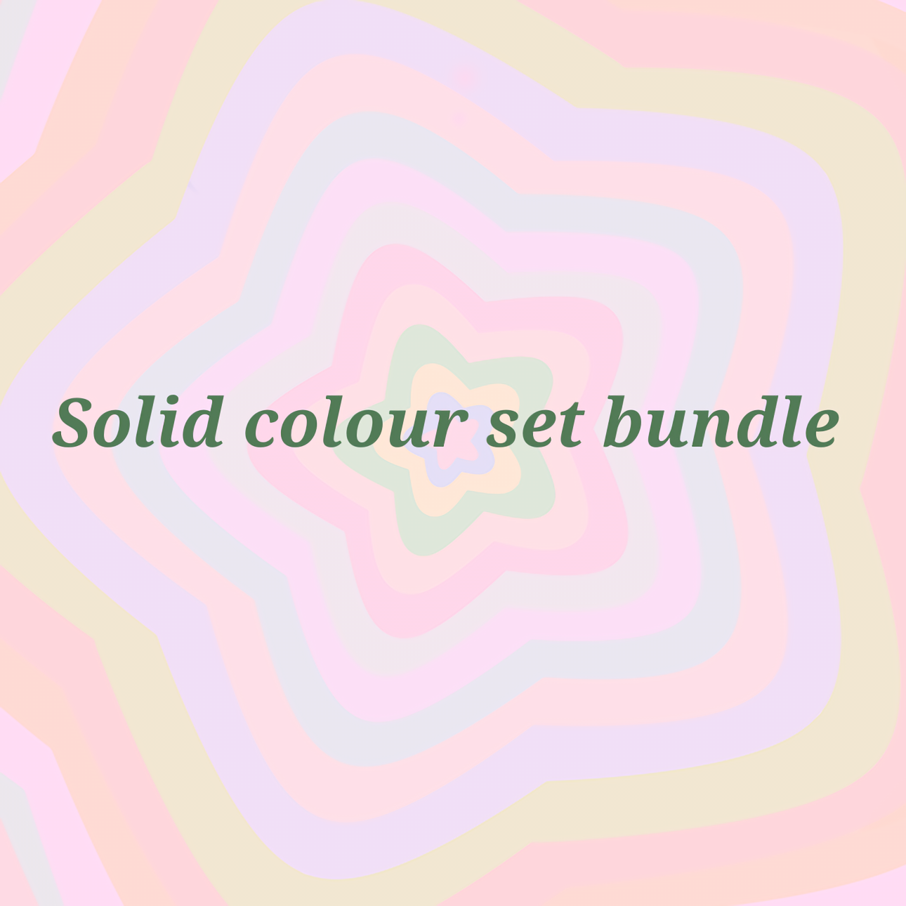 Solid colour bundle Set