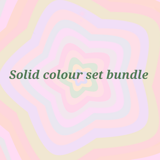 Solid colour bundle Set